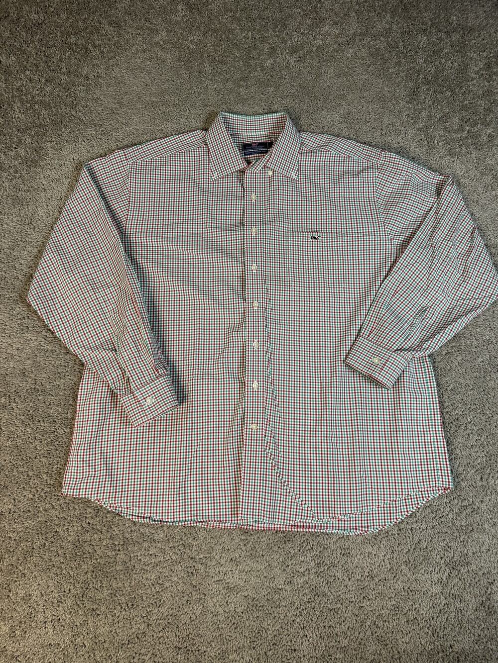 Vineyard Vines Tucker Shirt Mens 2XL Multicolor Long Sleeve Button Up Classic